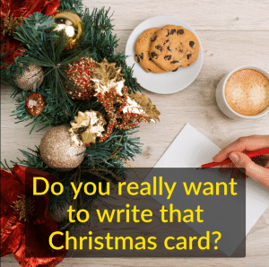 What does writing Christmas cards mean to you